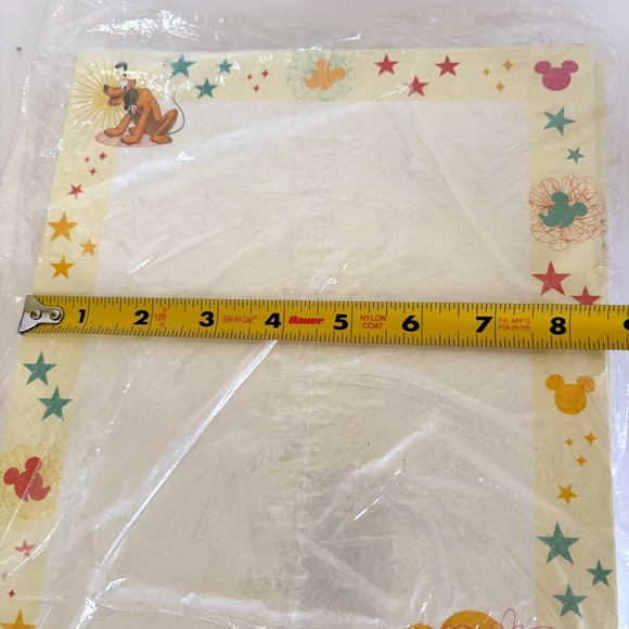 Disney Mickey Minnie Pluto 6 Packs Stationery Paper Sealed Retired Design NOS - Picture 7 of 8